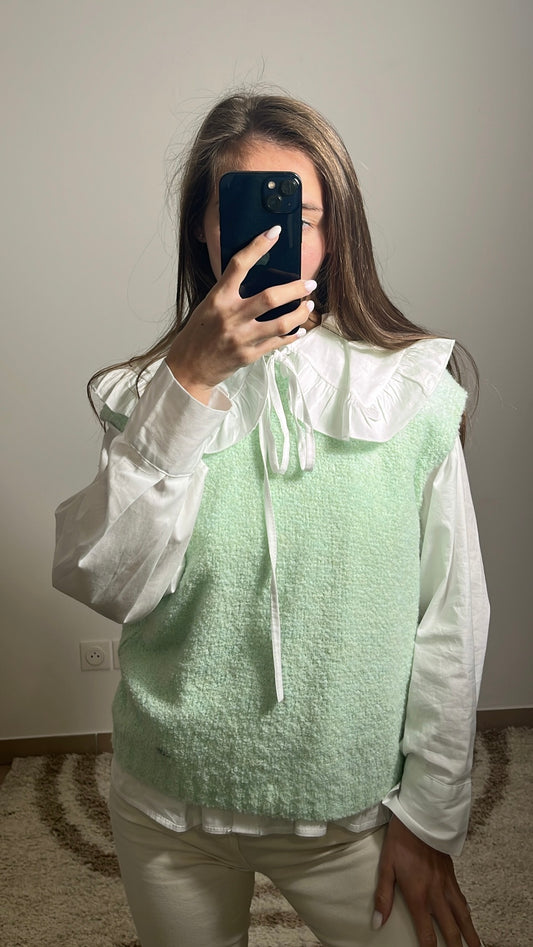 Pull sans manches - Vert