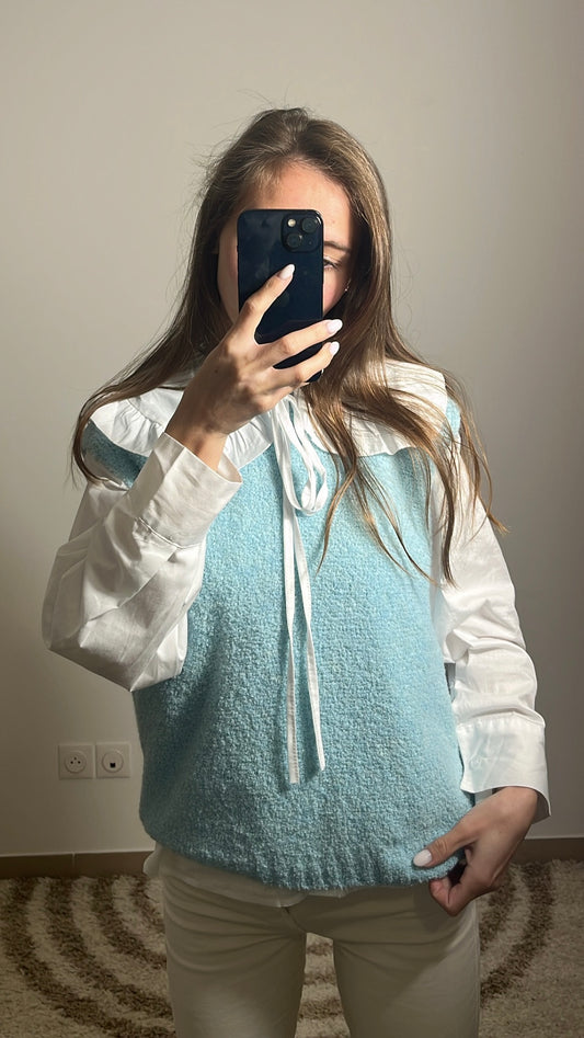 Pull sans manches - Bleu