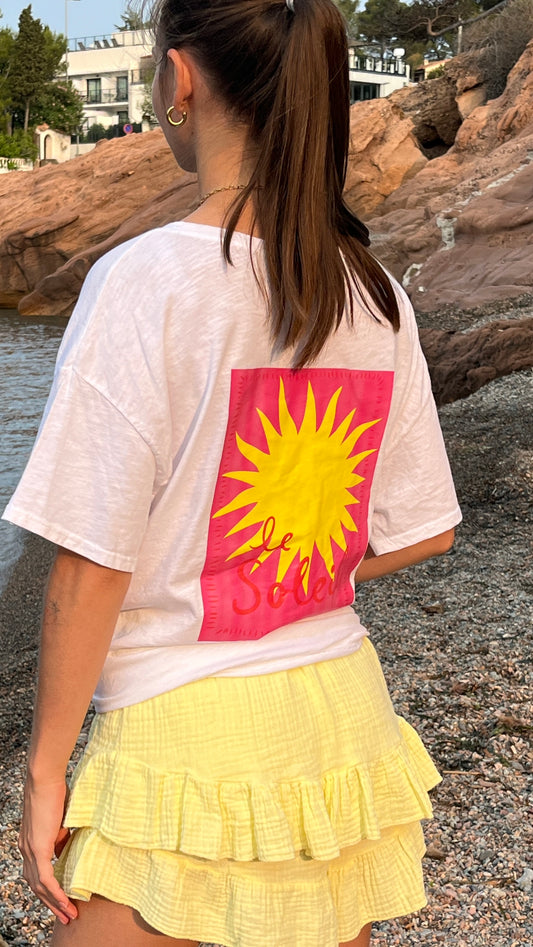 T-shirt - Soleil rose
