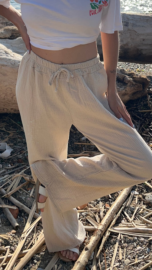 Pantalon - Gaze de coton